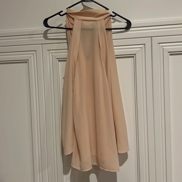 Caramela Peach Sleeveless Blouse Sz L - Picture 2 of 7